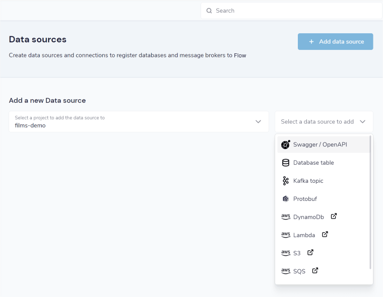 select open api flow