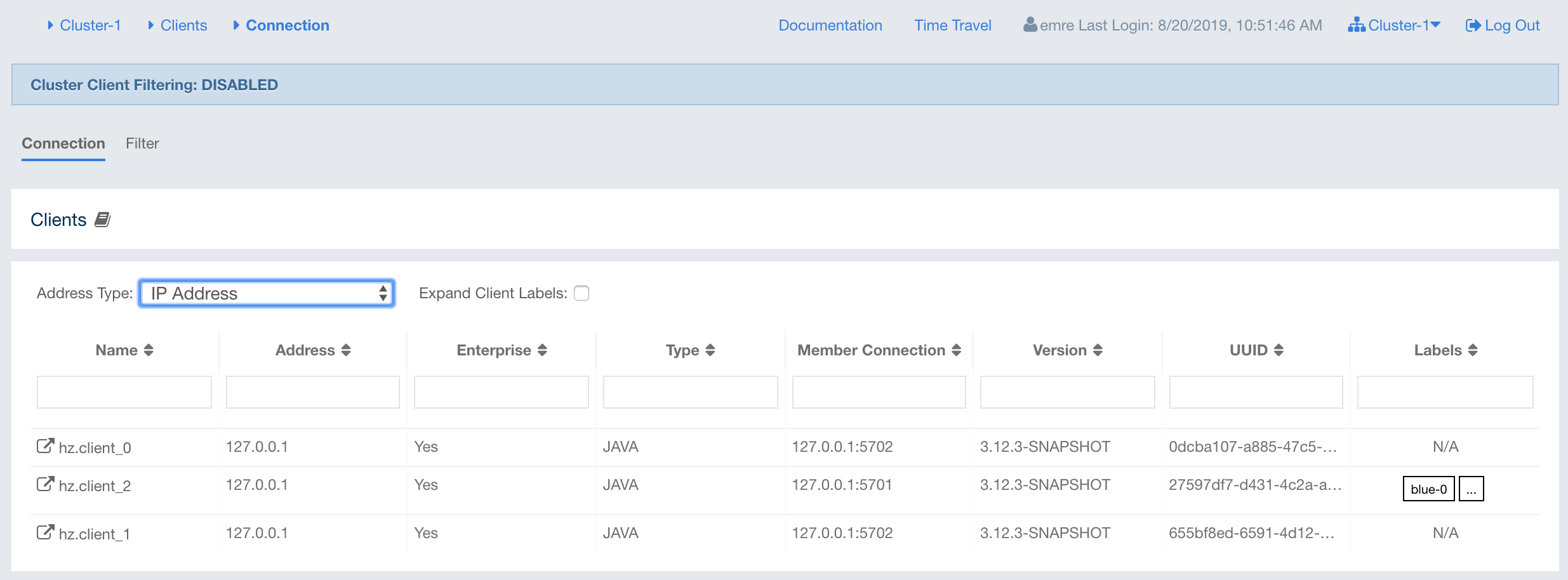 Client Grid View