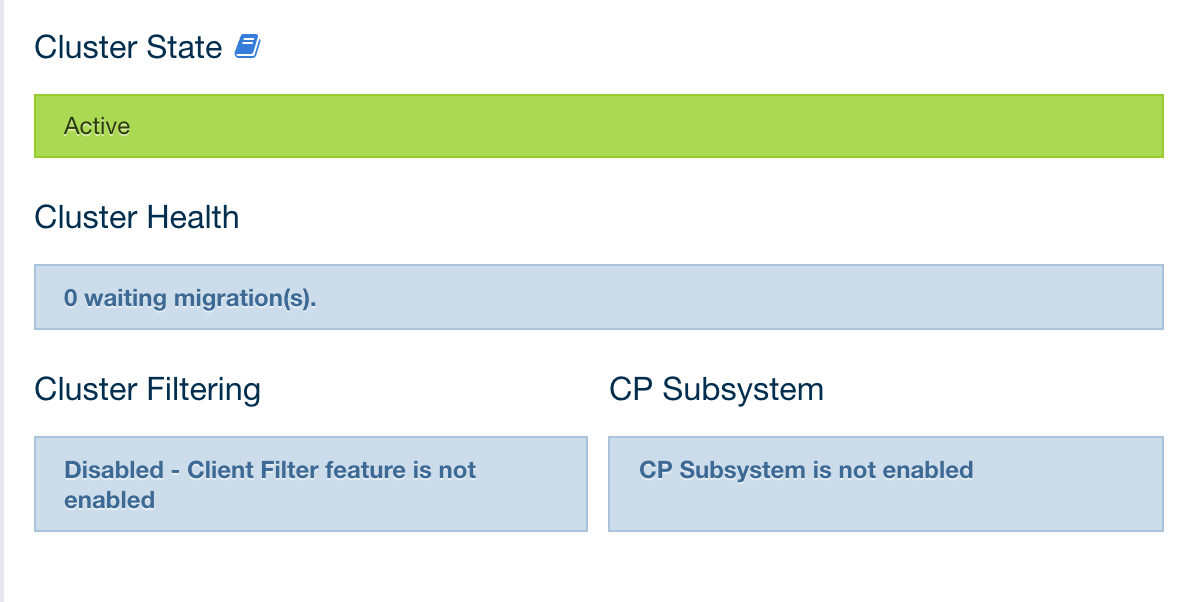 Cluster State and Cluster Health