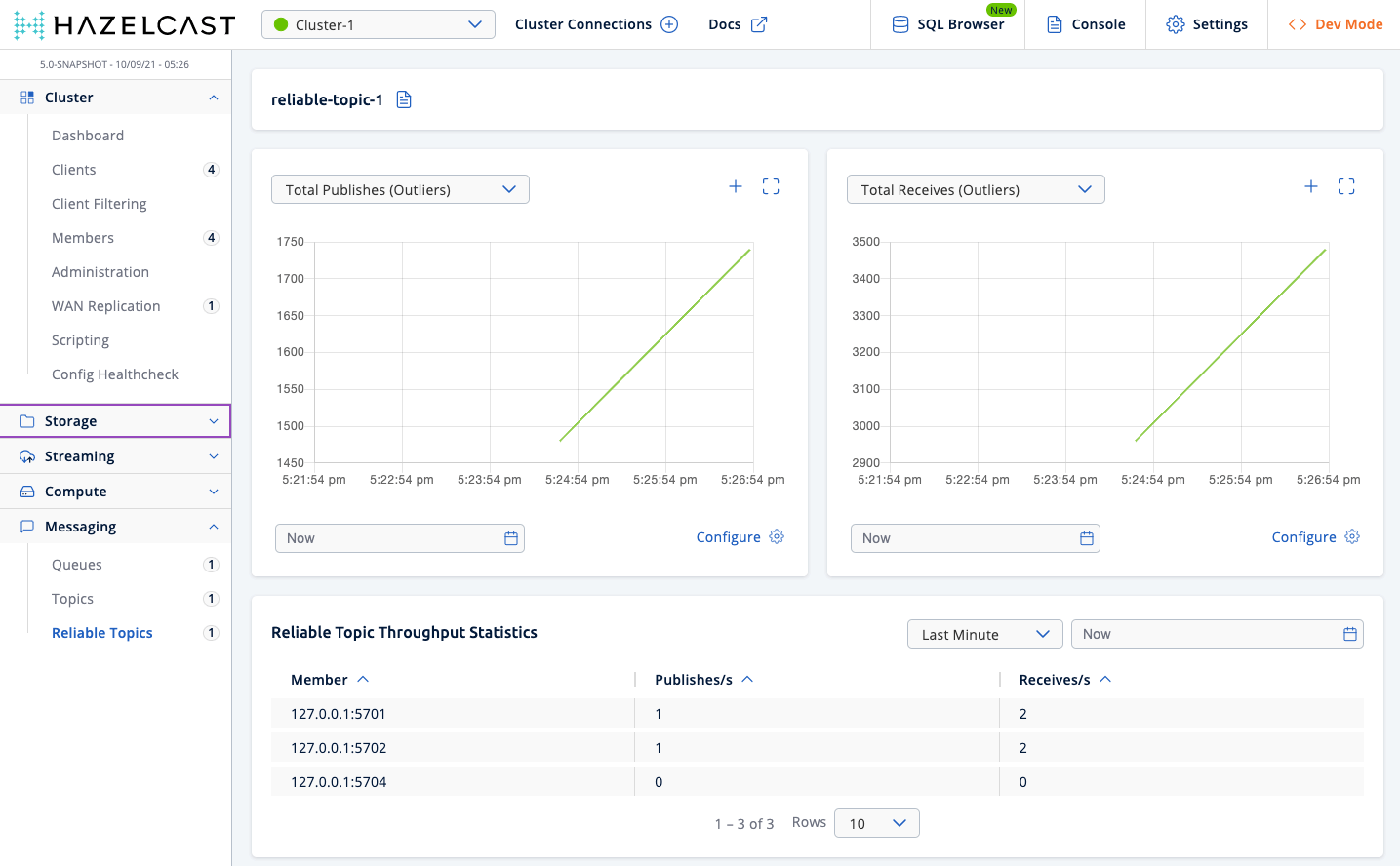 Monitoring Reliable Topics