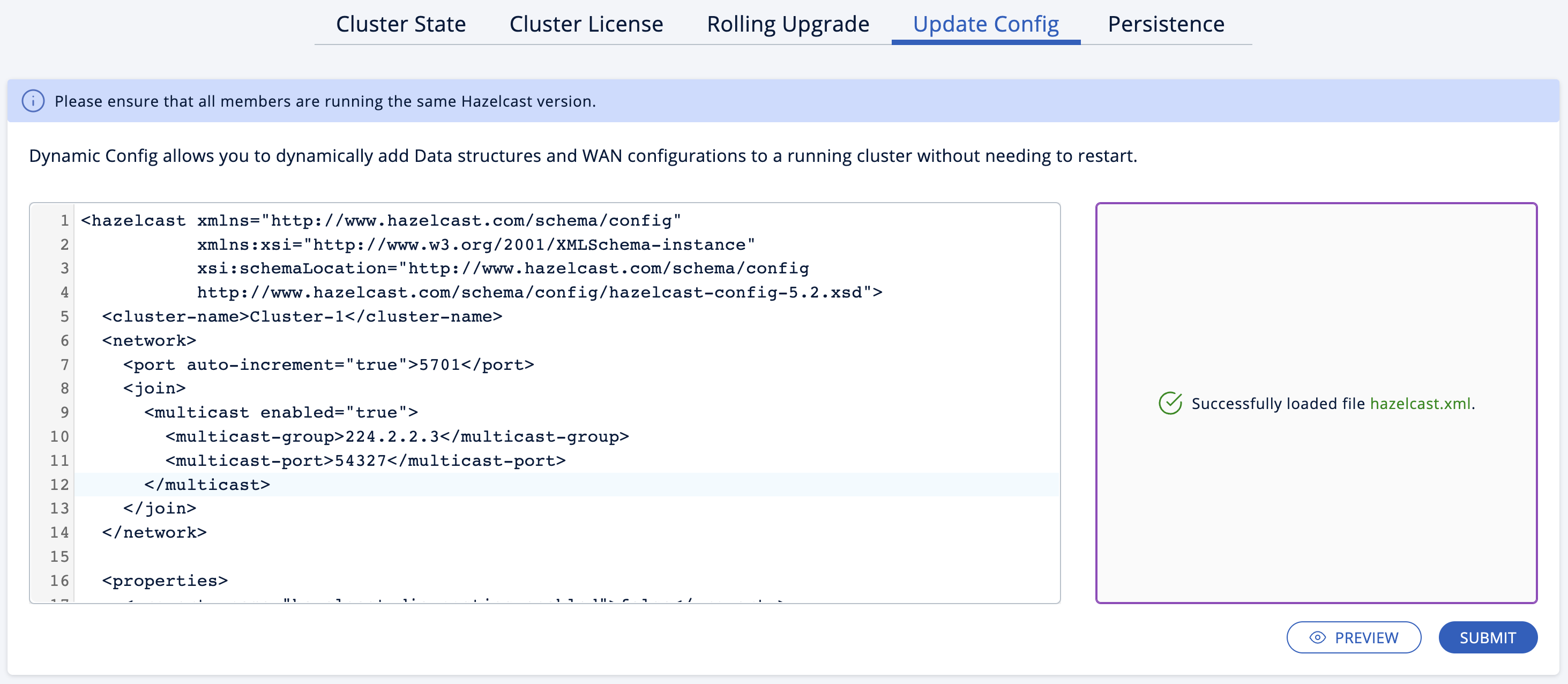 Update Config With Data