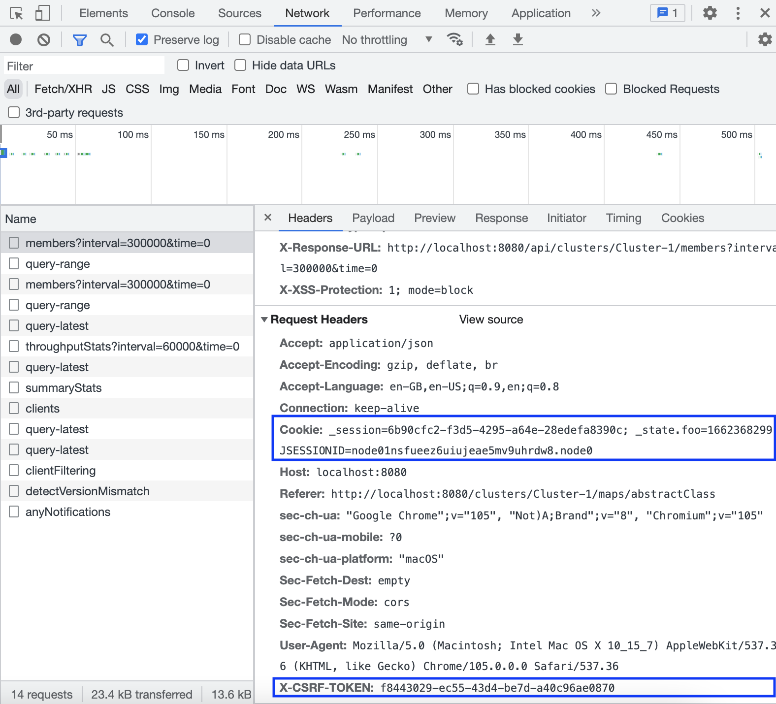 Clustered Rest Provide Headers