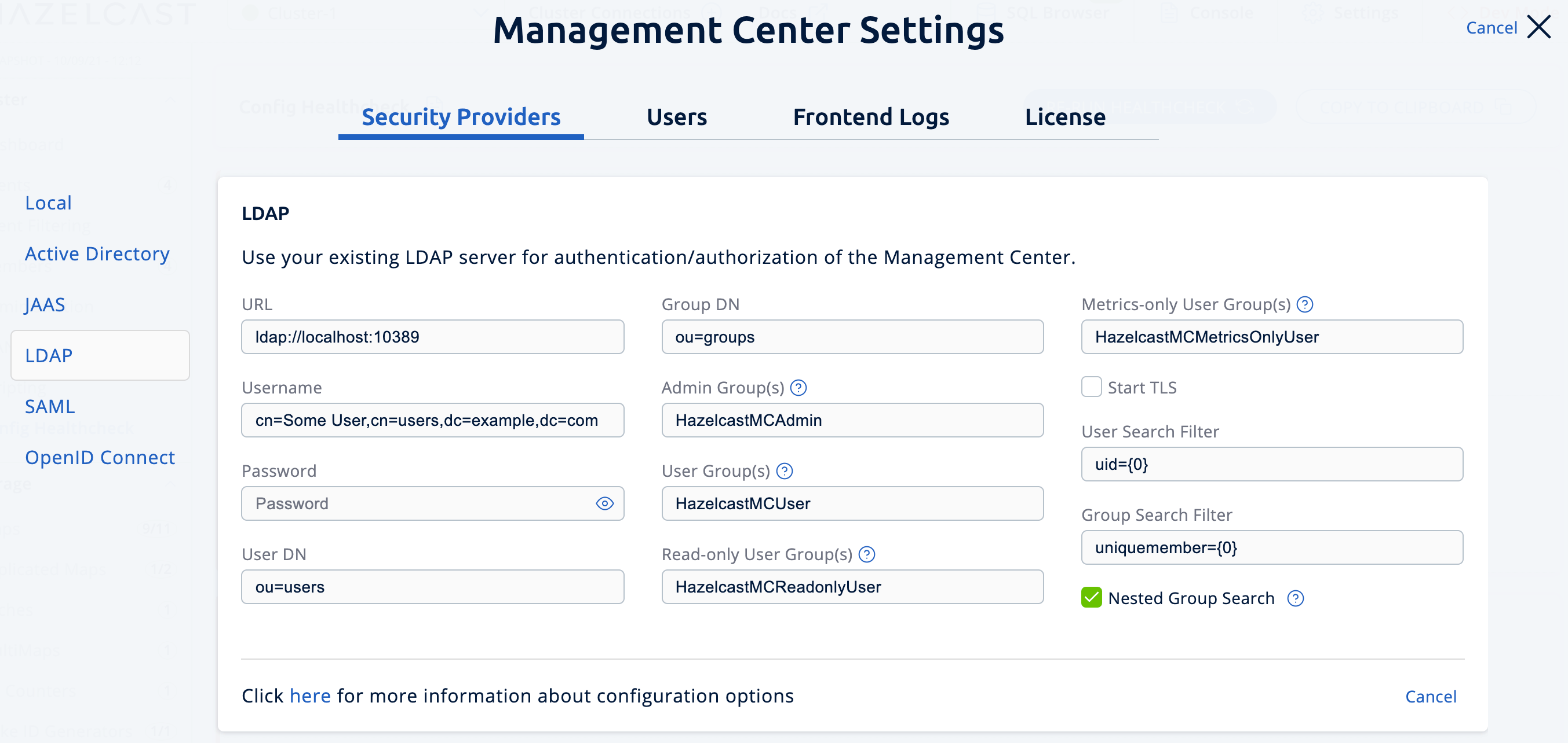 LDAP Configuration