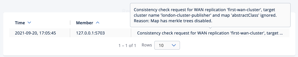 WAN Consistency Check Ignored