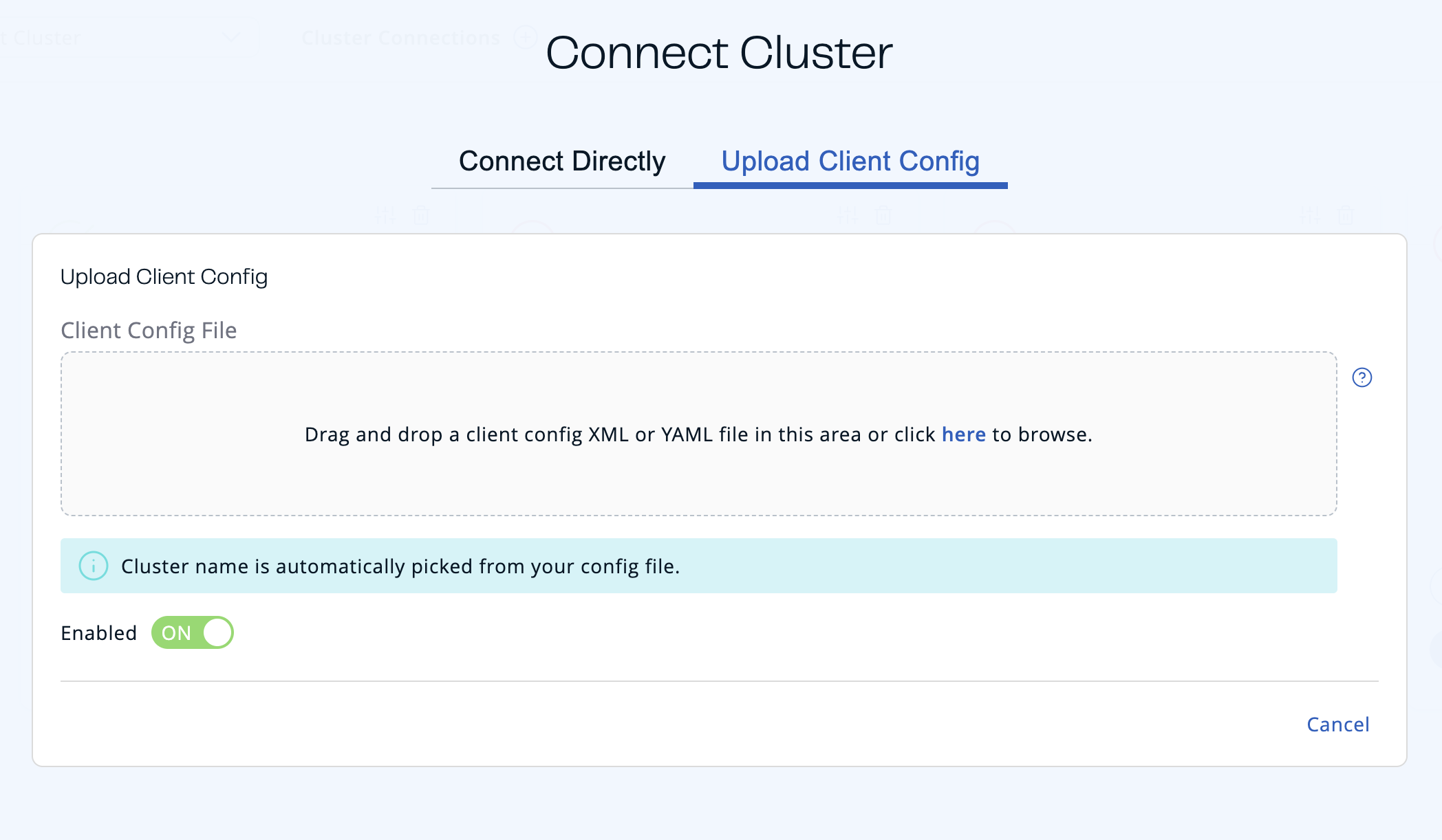 Upload Config File