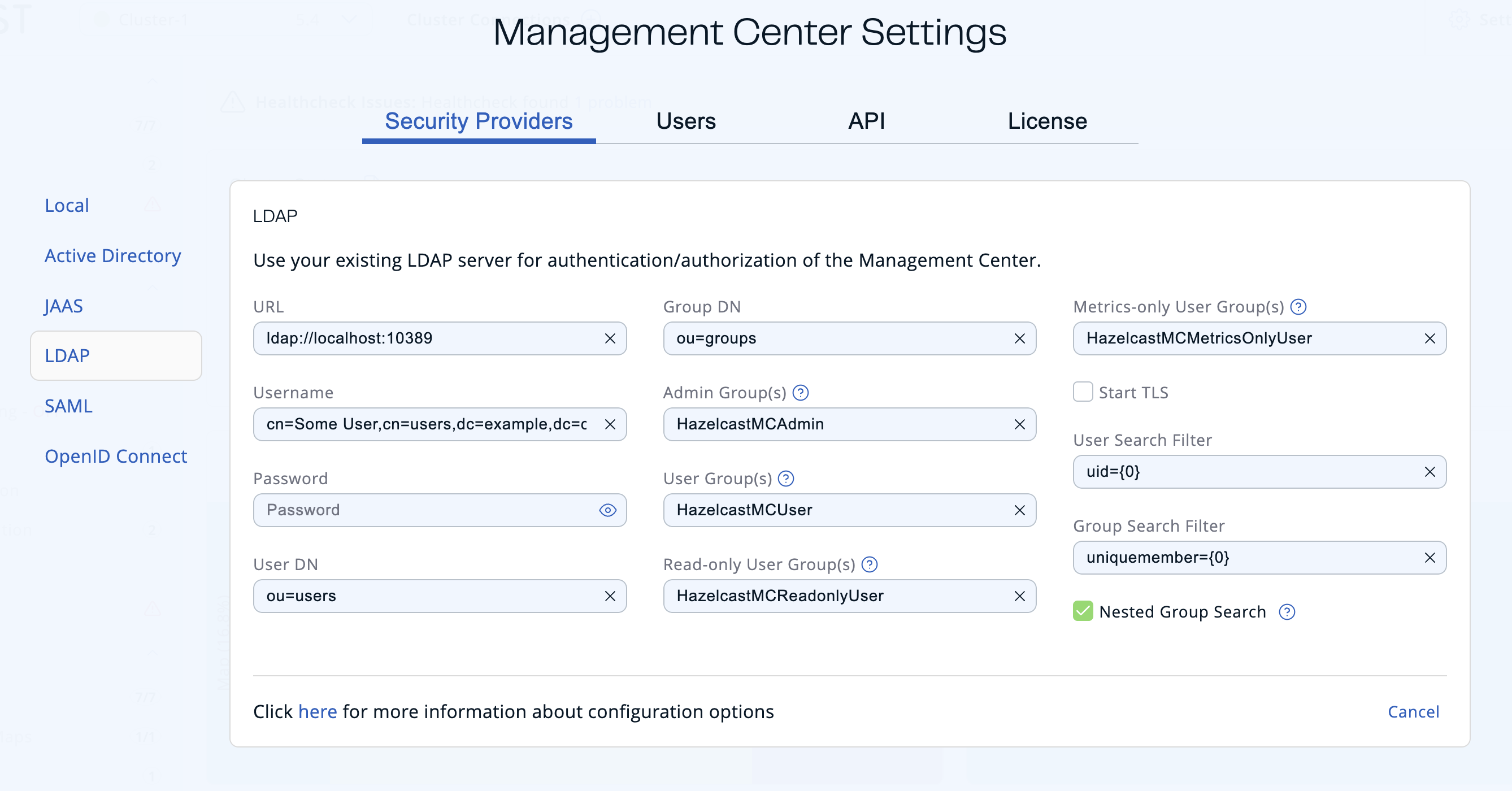 LDAP Configuration