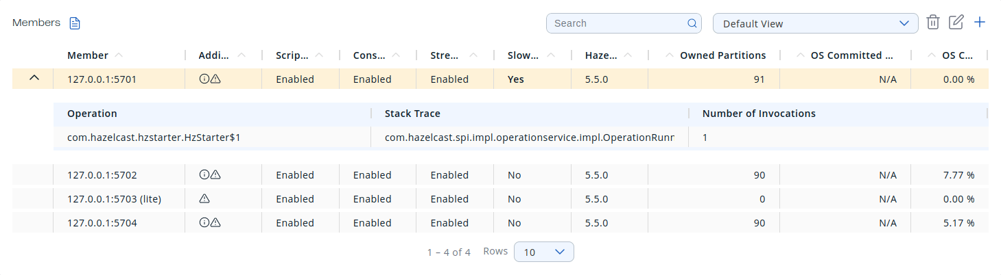 Member Grid View With Expanded Slow Operations