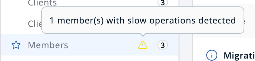 Sidebar Members Slow Operations Badge